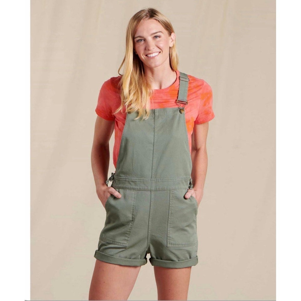 Women's XL TOAD&CO GREEN milers short Overalls - Picture 2 of 12